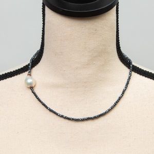 Baroque pearl & gemstone choker necklace Rarities by Carol Brodie